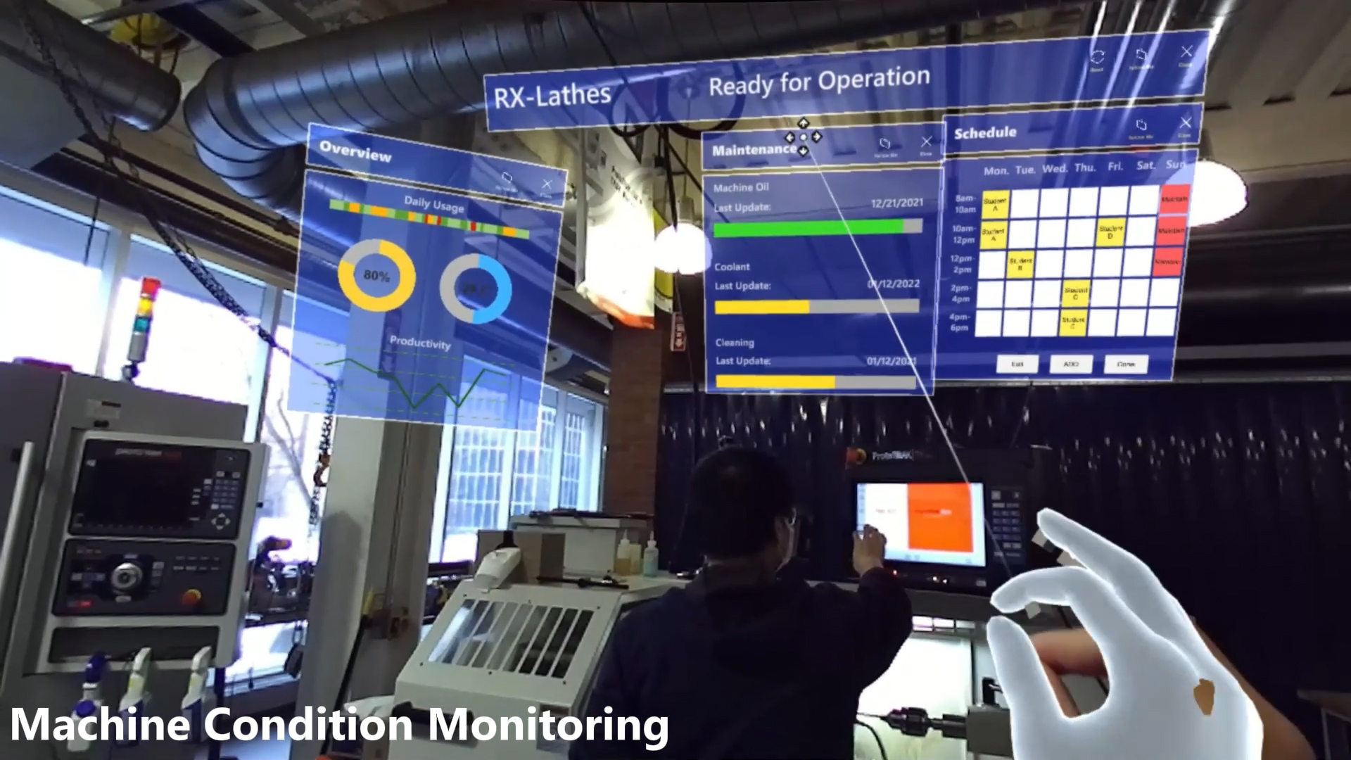 Augmented reality assisted smart factory management system development