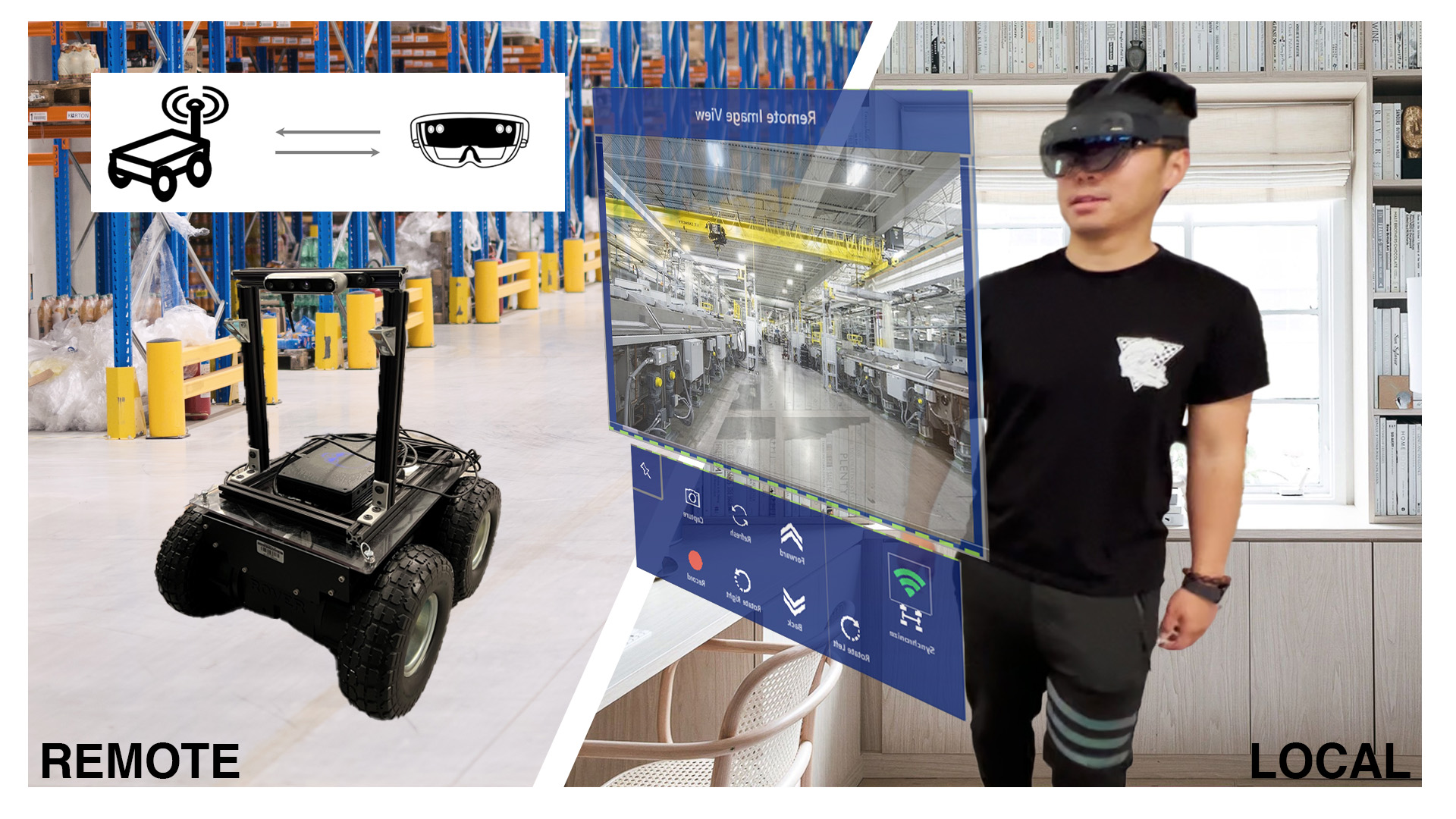 A Tele-robot System with Mixed-Reality Interaction