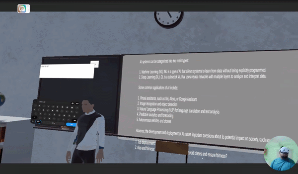 An Immersive Virtual Reality Learning System with an LLM-Integrated Conversational Avatar for Real-Time Educational Assistance
