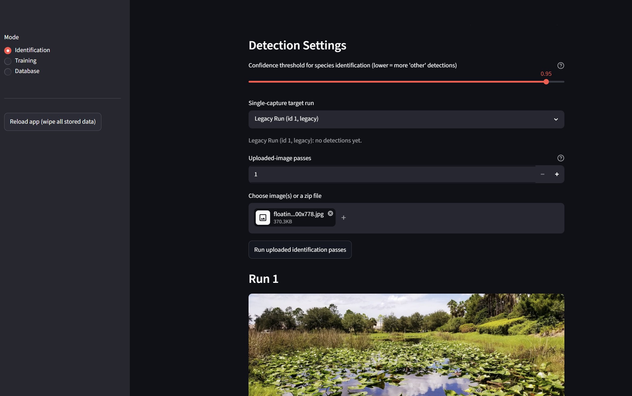 AI Identification and Mapping of Invasive Aquatic Plants